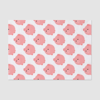 Papier de soie de soie potelé mignon de porc