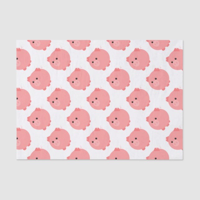Papier de soie de soie potelé mignon de porc (Recto)