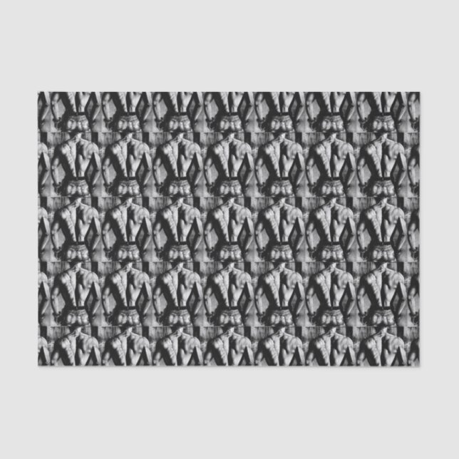 Papier de soie de soie pour l'art serré de jeans (Recto)