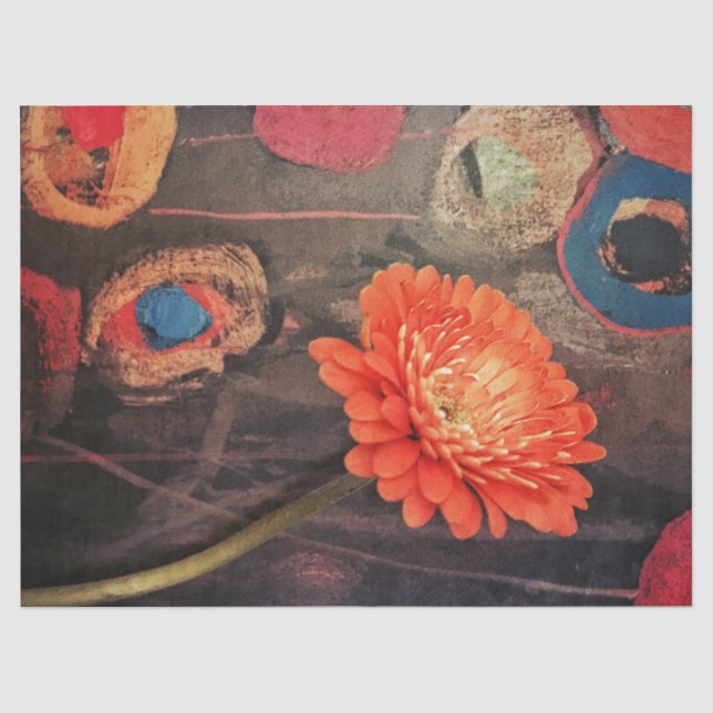 Papier de soie de soie rare de Zinnia (Recto)