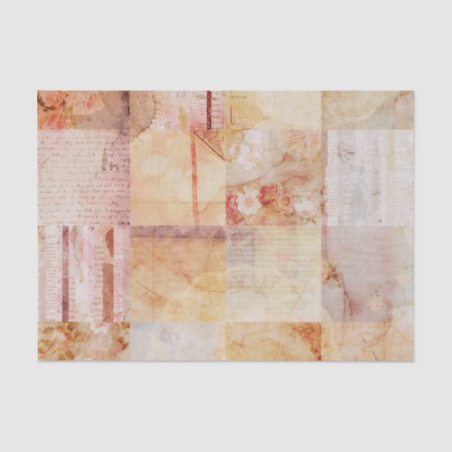 Papier de soie de soie romantique rose de Jane (Recto)