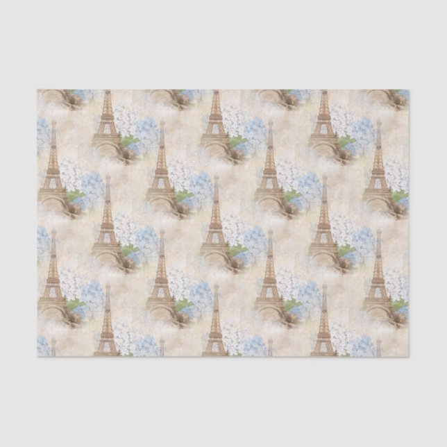 Papier de soie de soie romantique vintage (Recto)