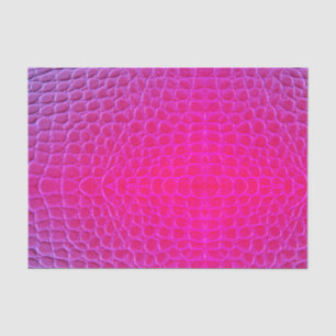 Papier de soie de soie rose au néon d'échelle de