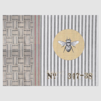 Papier de soie de soie tissé de coutil d'abeille