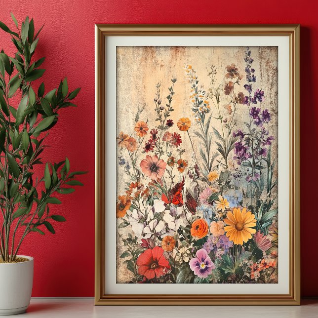 Papier de soie découpage automne fleurs sauvages V (Créateur téléchargé)