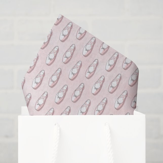 Papier de soie découpage ballet, Cadeau de balleri (Sac cadeau)