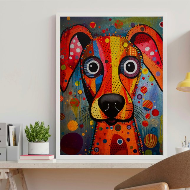 Papier de soie découpage Chien Arc-en-ciel (Créateur téléchargé)