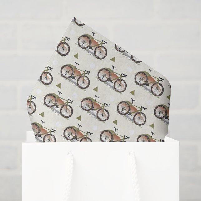 Papier de soie découpage cyclisme, Bicyclette (Sac cadeau)