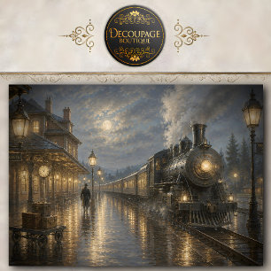 Papier de soie découpage de gare ferroviaire éclai