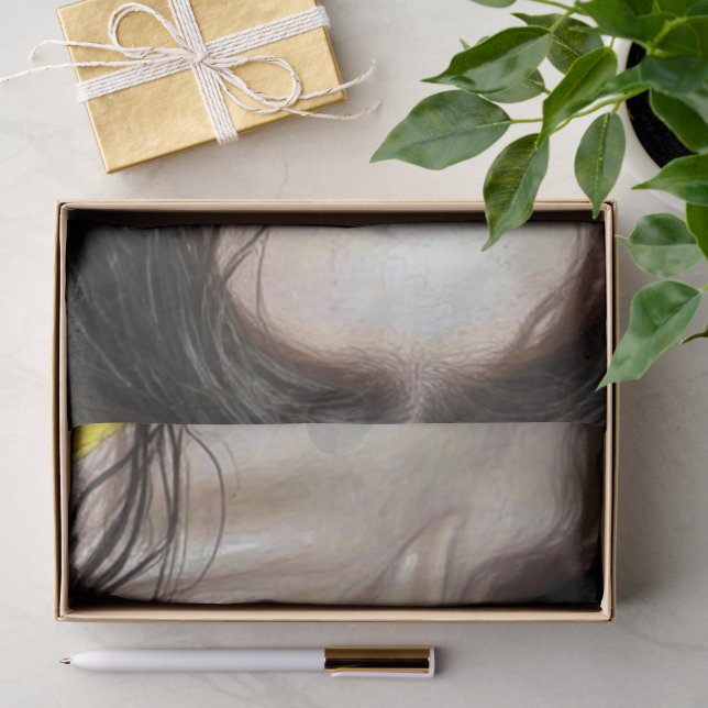 Papier de soie découpage femme boho botanique (Cadeau)
