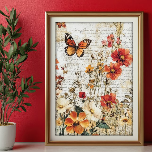 Papier de soie Découpage Fleurs sauvages d'automne (Créateur téléchargé)