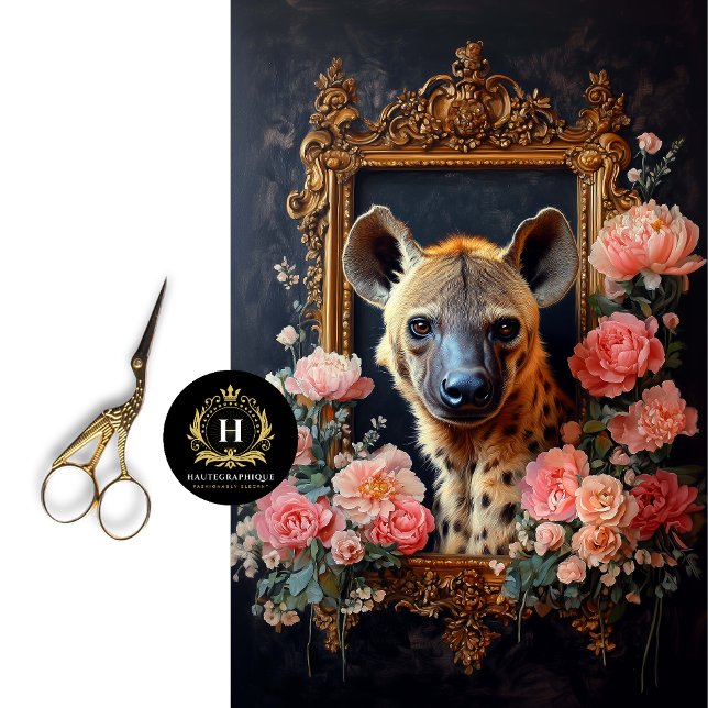 Papier de soie découpage floral Hyène (Créateur téléchargé)