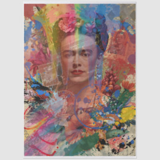 Papier de soie découpage Frida Kahlo Color Splash 