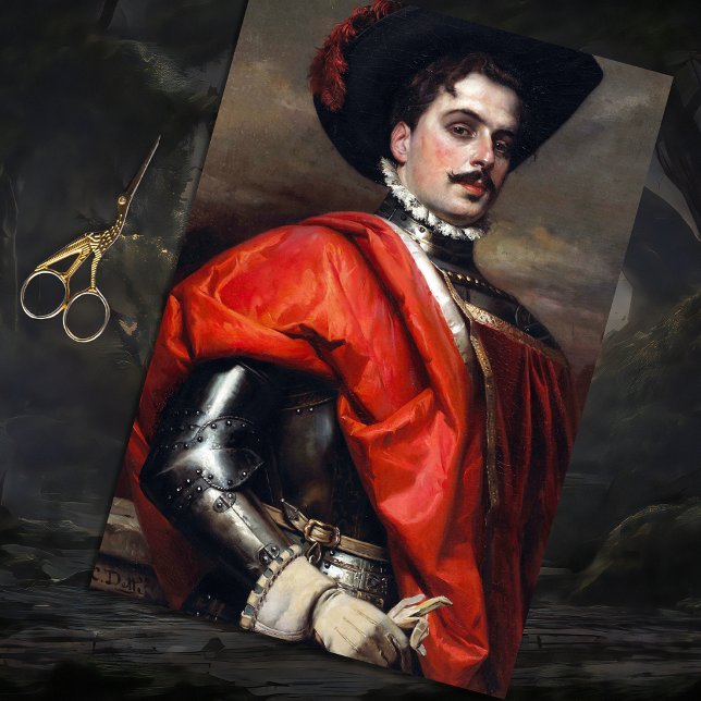 Papier de soie découpage homme cavalier vintage (Créateur téléchargé)