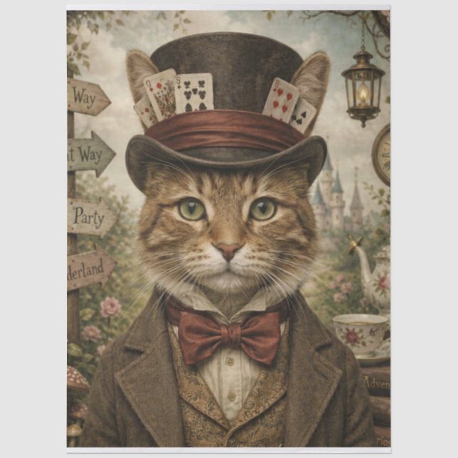 Papier de soie découpage pour la fête du chat Tomc (Recto)