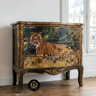 Papier de soie découpage Vintage Tiger