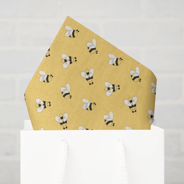 Papier de soie découpé en abeille, Papier abeille (Sac cadeau)