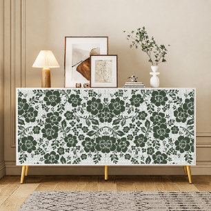 Papier de soie découpé en dentelle noire vintage