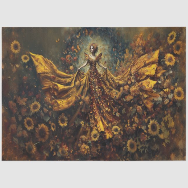 Papier de soie déesse de l'automne Embers (Recto)