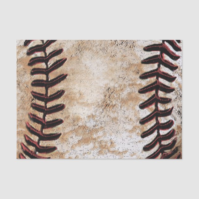 Papier de soie d'emballage cadeau de baseball vint (Recto)