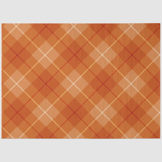 Papier de soie Design 7 de la série Plaid d'Automn (Recto)