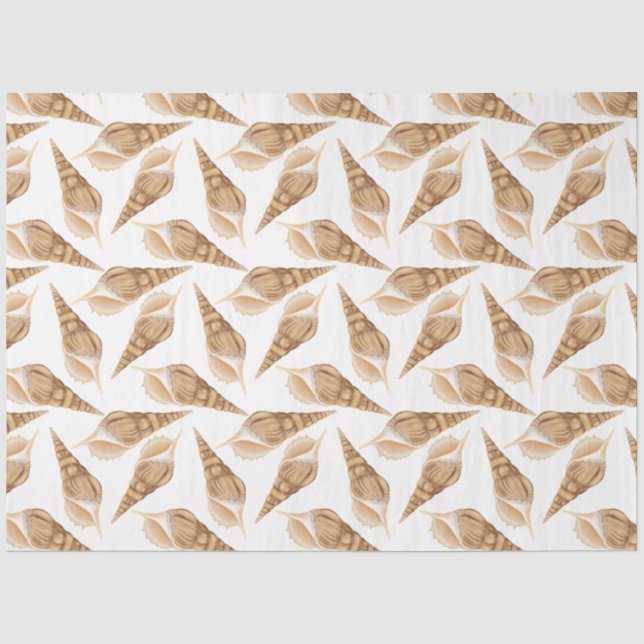 Papier de soie design série Vie marine 16 (Recto)