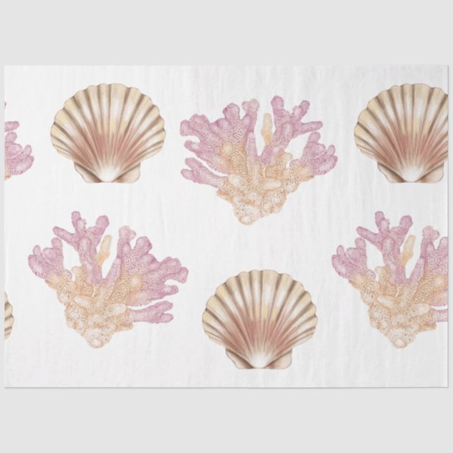 Papier de soie Design Série Vie Marine 27 (Recto)