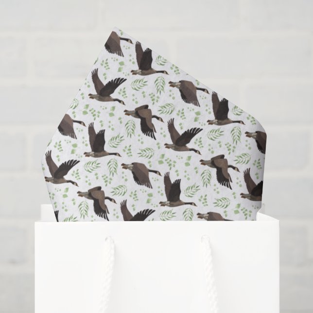 Papier de soie d'oies du Canada (Sac cadeau)