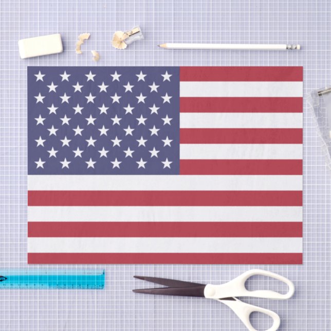 Papier de soie drapeau américain, mode États-Unis (Artisanat)