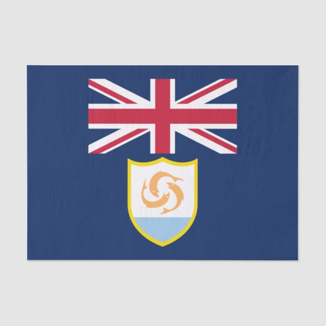 Papier de soie drapeau patriotique d'Anguilla (Recto)
