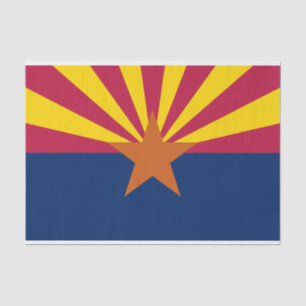 Papier de soie du drapeau de l'Arizona