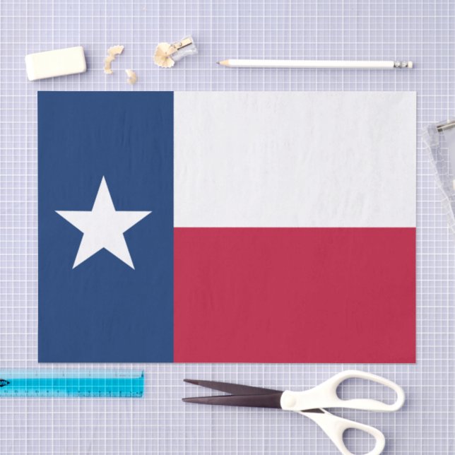 Papier de soie du Texas, papier de soie du drapeau (Artisanat)