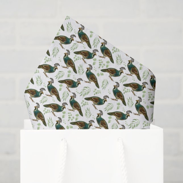 Papier de soie en forme de caille (Sac cadeau)