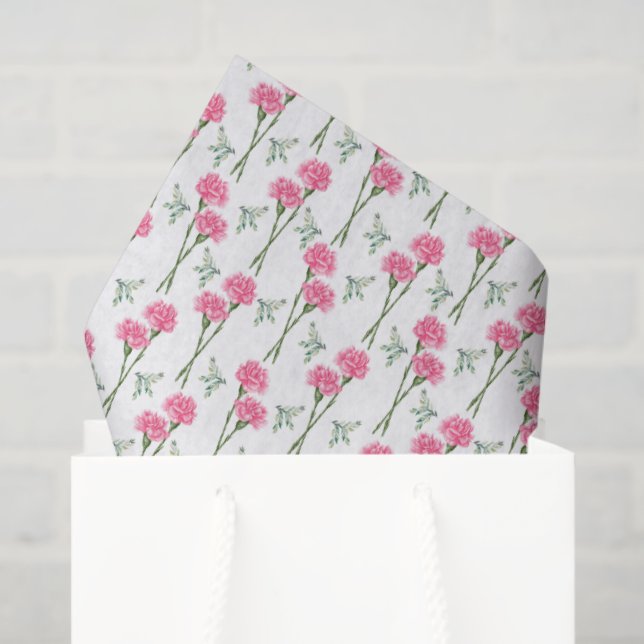 Papier de soie en forme d'oeillet (Sac cadeau)
