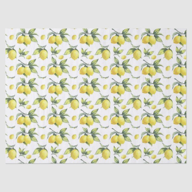 Papier de soie et découpage - Lemon's (Recto)
