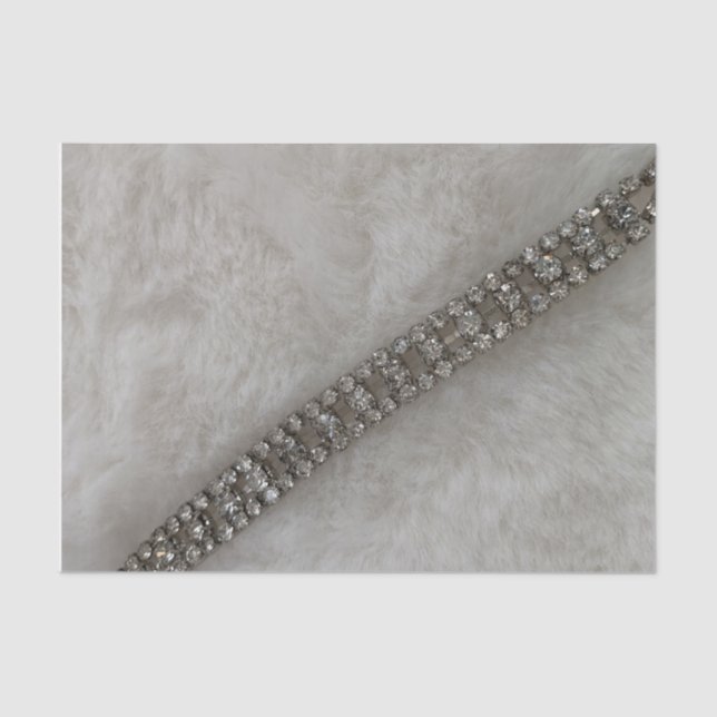 Papier de soie Faux Fourrure et Diamants (Recto)