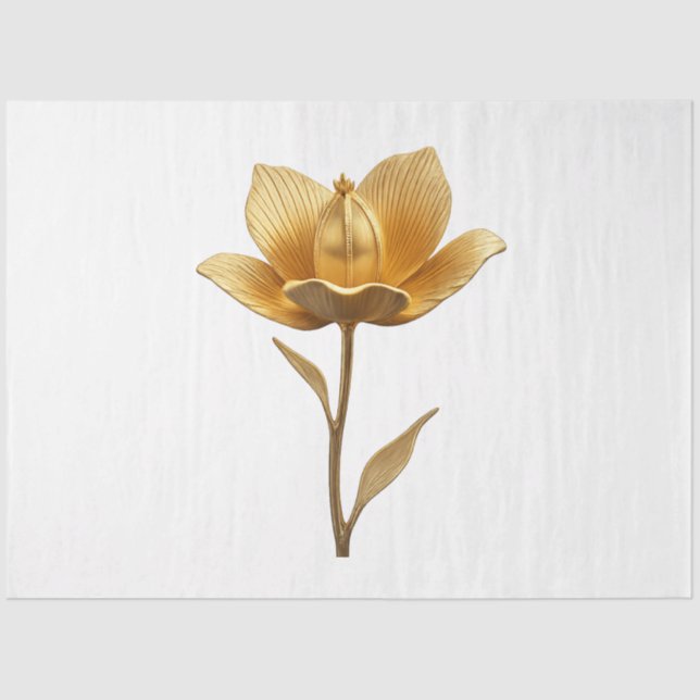 Papier de soie Fleur Dorée (Recto)