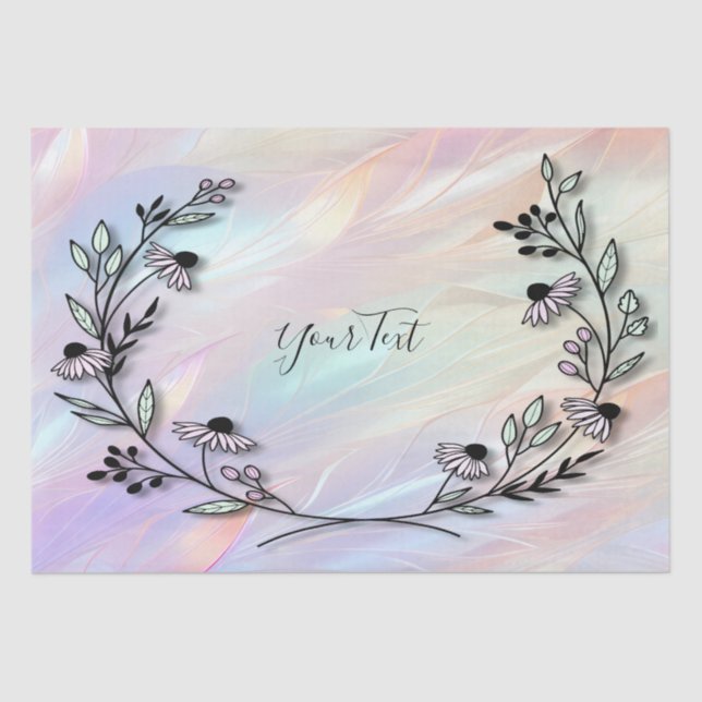 Papier de soie fleur minimal (Recto)