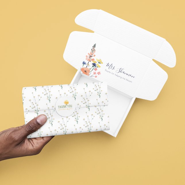 Papier de soie fleur sauvage  (Celebrate someone special with this wildflower tissue paper! )