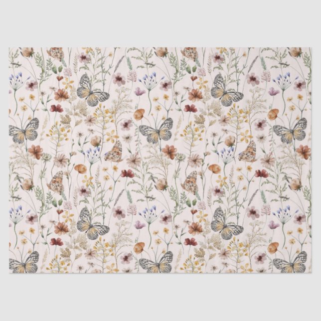 Papier de soie Fleur sauvage (Recto)