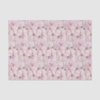 Papier de soie Fleurs de cerisier et notes de musi