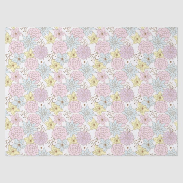 papier de soie fleurs de printemps (Recto)