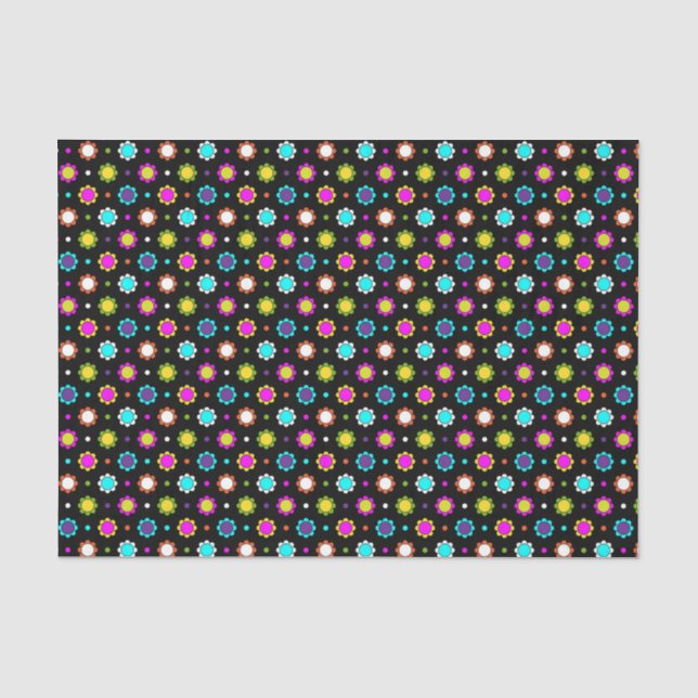 Papier de soie Fleurs Rétro (Recto)