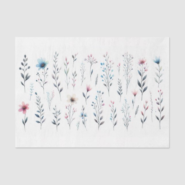 Papier de soie floral (Recto)