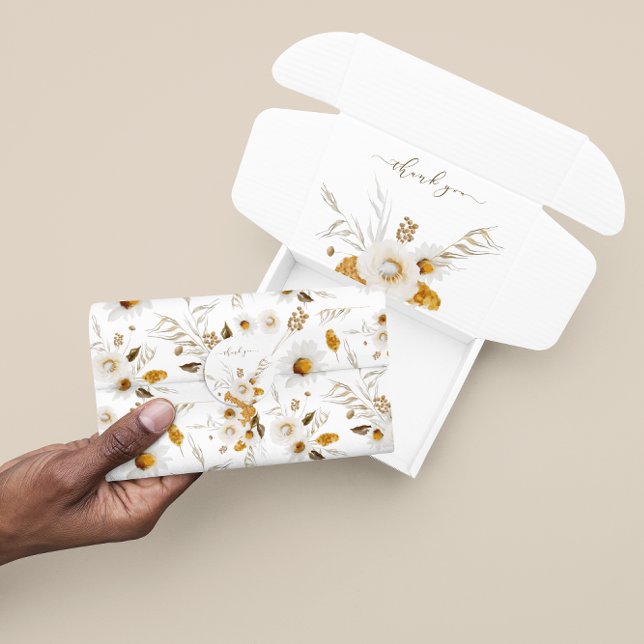 Papier de soie floral aquarelle (Celebrate someone special with this beautiful watercolor floral tissue paper! Matching collection!)
