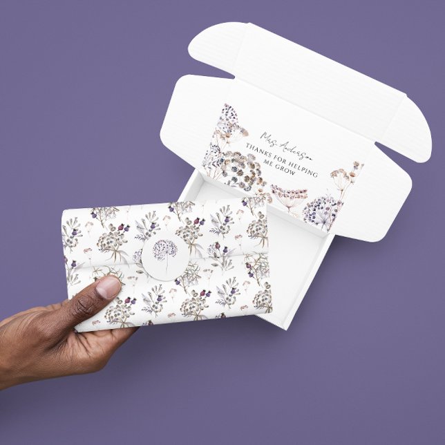 Papier de soie floral bohème  (Celebrate someone special with this beautiful boho floral tissue paper! )