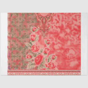 Papier de soie floral   Emballage cadeau de luxe