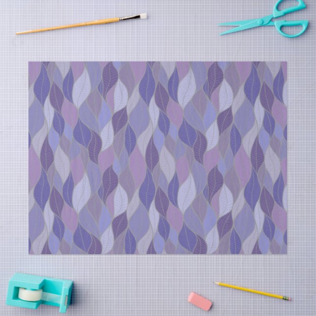 Papier de soie floral lavande (Artisanat)