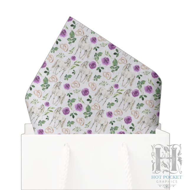 Papier de soie floral pourthèque rustique violet (Créateur téléchargé)