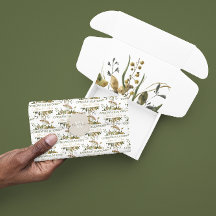 Papier de soie floral séché de félicitations